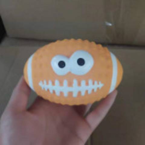 Large rugby latex ball