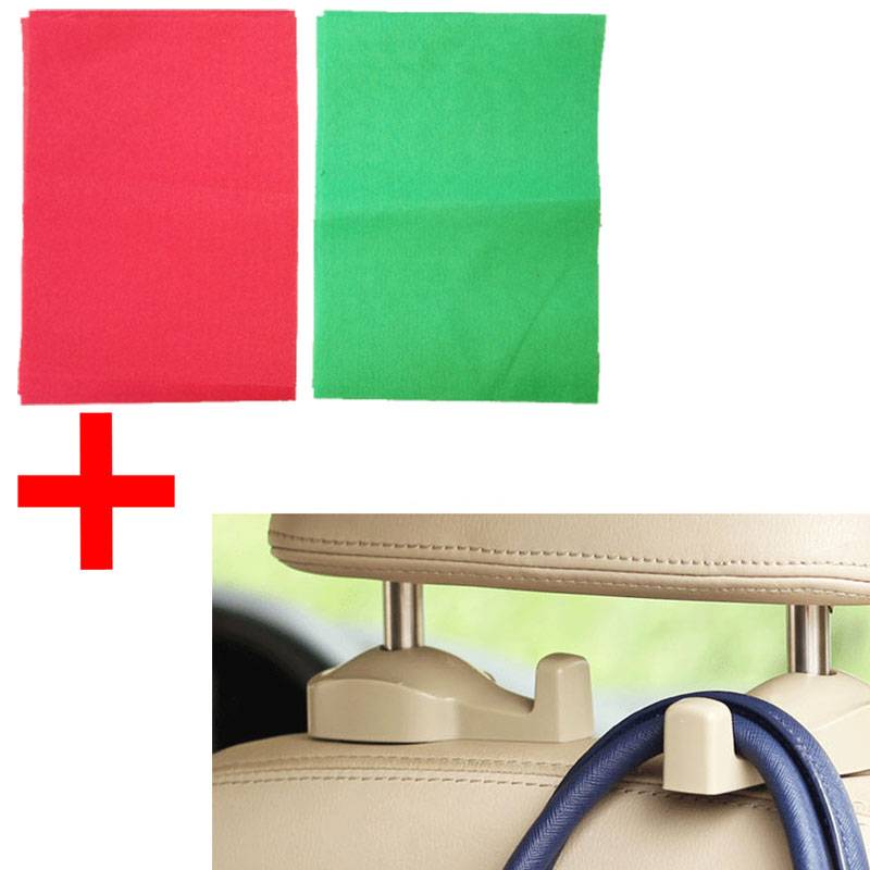 1 set of red and green cloth+car hook one pair