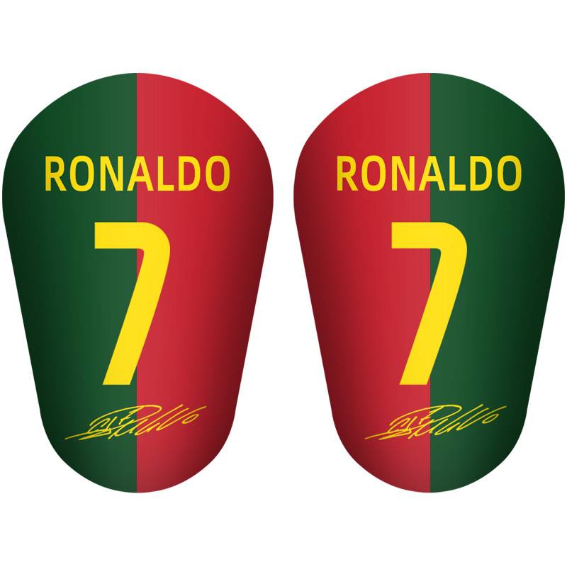 Zhida professional Cristiano Ronaldo small football leg protection board mini mini ultra -thin super thin tibial medium number medium number