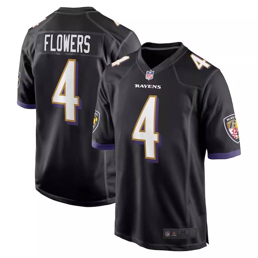 Balt Mo Cowa Jersey Baltimore Ravens Rugby Unit 4 Zay Flowers Series