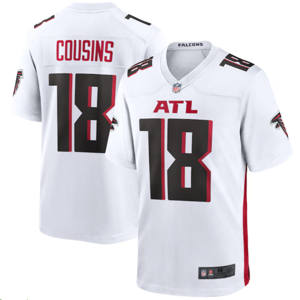 NFL Atlanta Great Falcon Atlanta Falcons Rugby Uniform No. 18 Kirk Cousins jersey