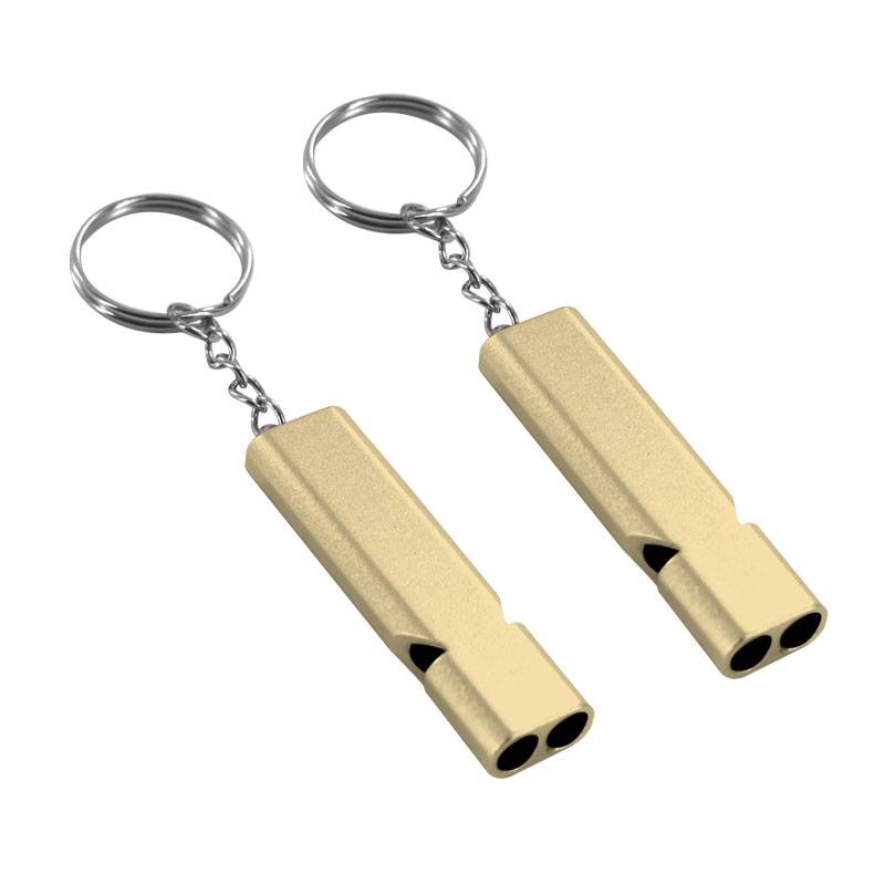 Two gold dual -frequency whistle