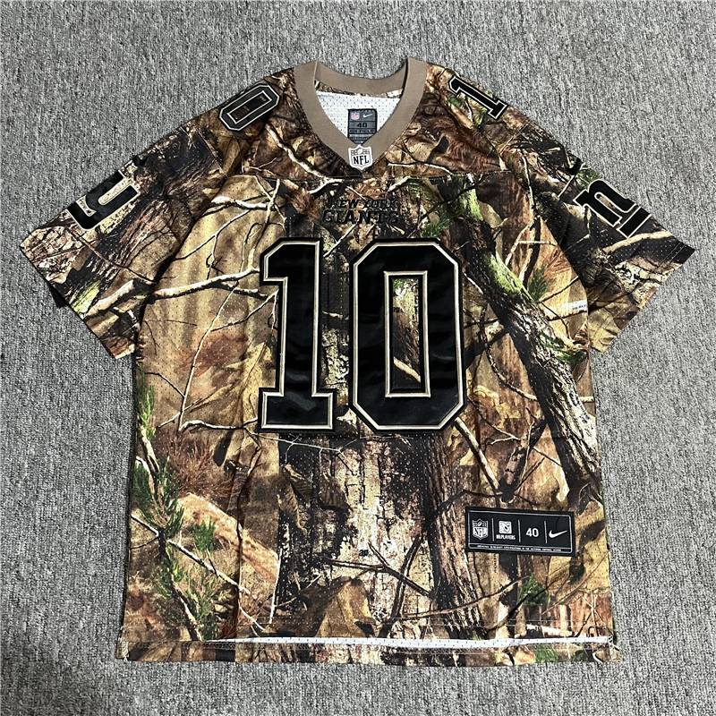 Retro street Harajuku hiphop digital BF hip -hop style loose embroidery jersey rugby short -sleeved men's and women