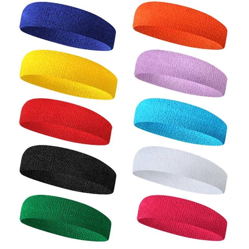 All -cotton sports headband hair band adult children's performance basketball football run yoga head hoop hair band promotion