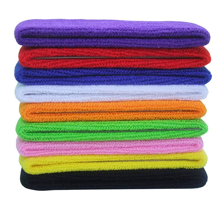 All -cotton sports headband hair band adult children's performance basketball football run yoga head hoop hair band promotion