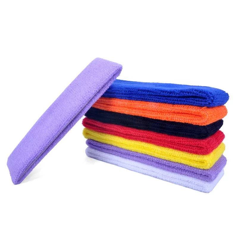 All -cotton sports headband hair band adult children's performance basketball football run yoga head hoop hair band promotion
