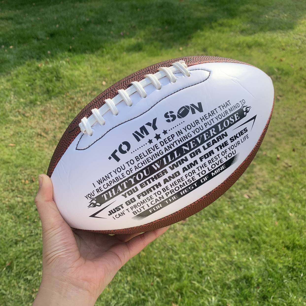 No. 9 White Brown Give Son Gift