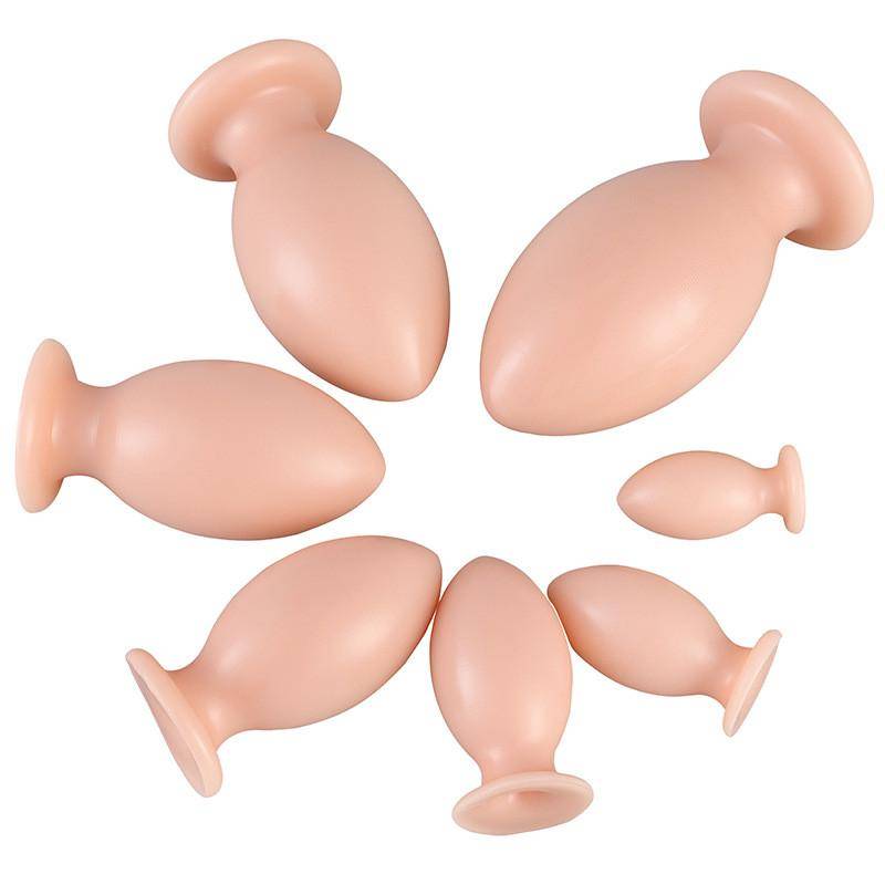 Rugby anal plug multi -size oversized anal plug men and women to masturbate anal expansion soft skin sex products