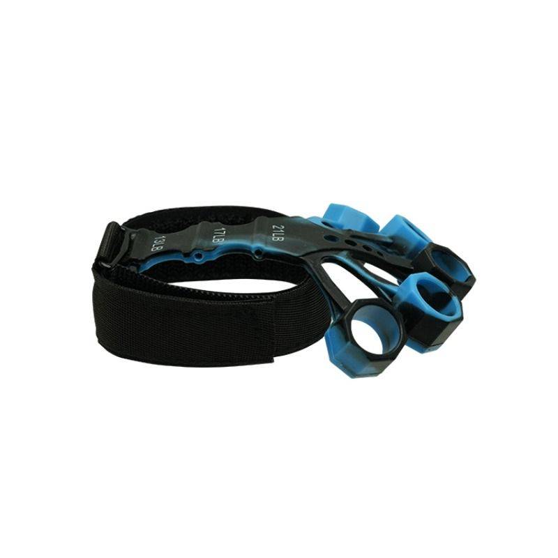 The arm vein trainer flexed and extended the unicorn arm exercise the blue tendon to the five fingers to exercise the wrist pulling force grip