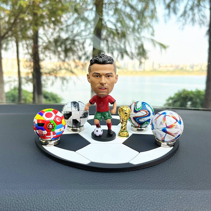 Small Football Model Dairy Golden Globe Boom Boot Talers Divine Auto Decoration Fan Products Souvenirs