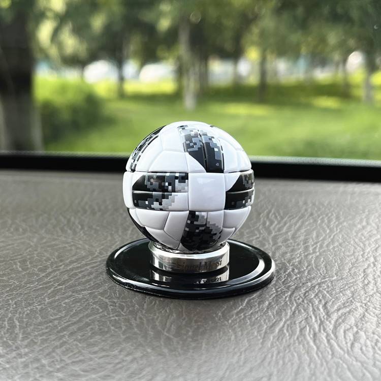 Small football ornament black and white model (Messi base)