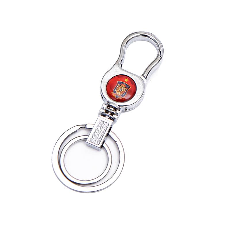European Cup National Team Football Memorial Products Men's Bulber Belt Key Buckle Buckle Double Circle Global Fan Gifts