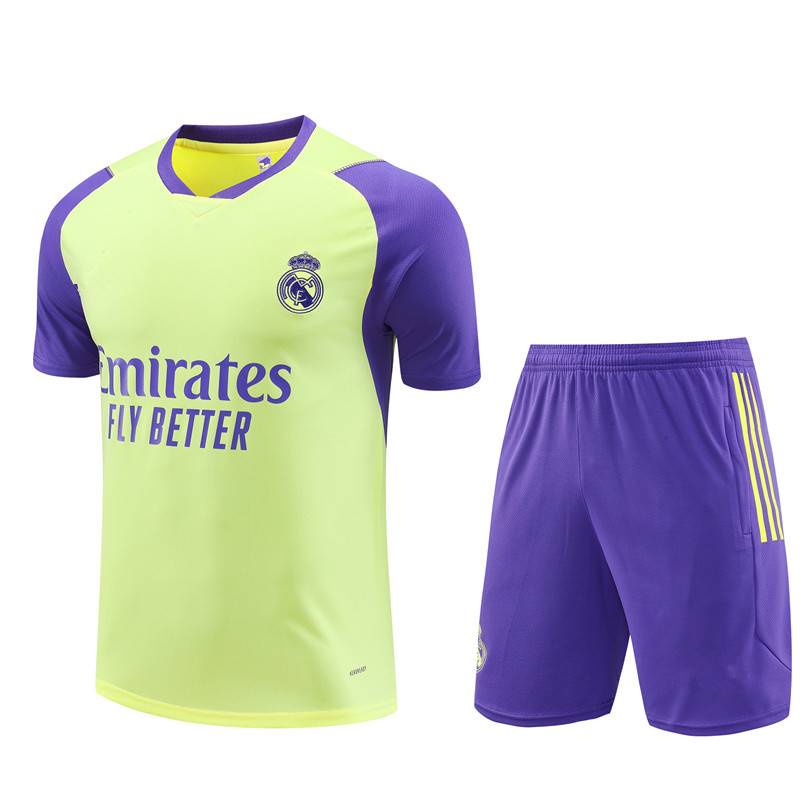 Real Madrid short -sleeved football uniform 24 Barcelona Barcelona AC Milan adult children custom competition football uniform Messi