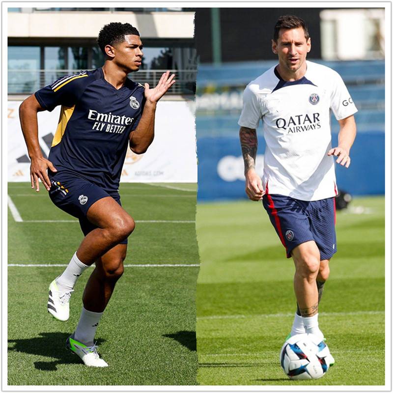 Real Madrid short -sleeved football uniform 24 Barcelona Barcelona AC Milan adult children custom competition football uniform Messi