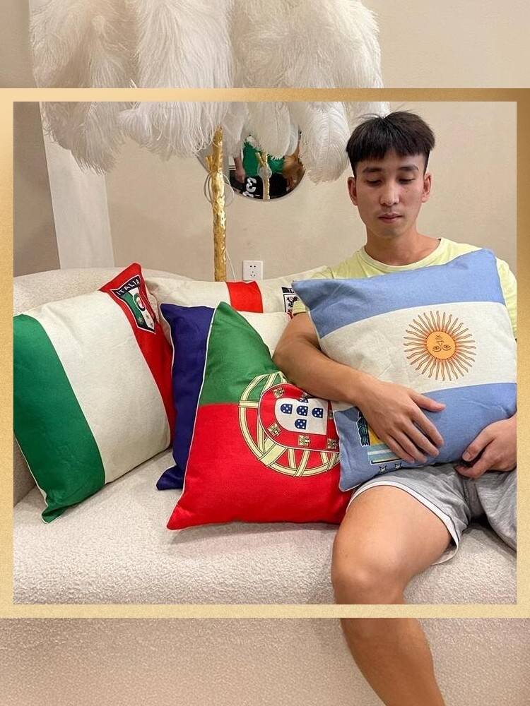 2024 European Cup decoration atmosphere layout Swing football theme supplies in Germany France England pillow pillow pillow pillow