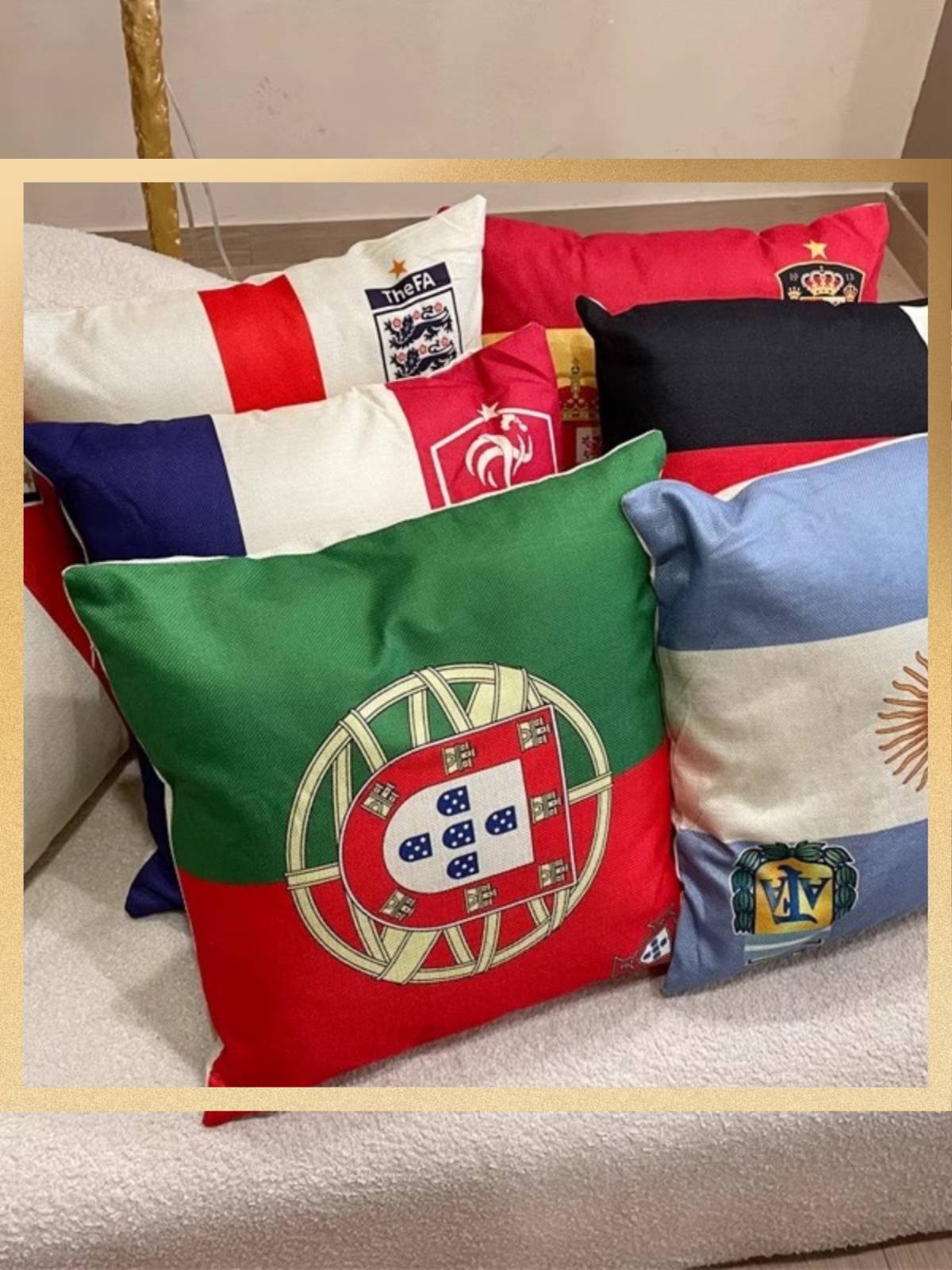 2024 European Cup decoration atmosphere layout Swing football theme supplies in Germany France England pillow pillow pillow pillow