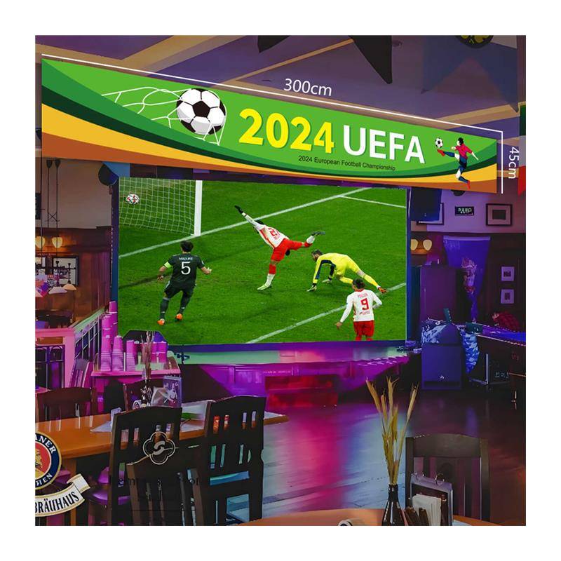 2024 European Cup Decoration Poster Hanging Football Theme Atmosphere Scene laying Bar Sports Lottery Store Supplies