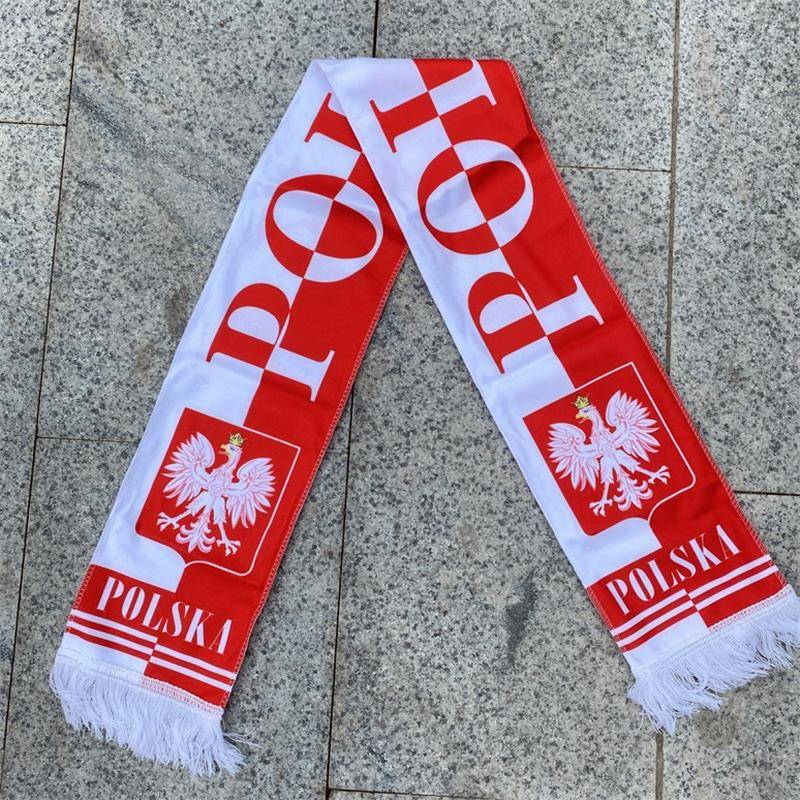 2024 European Cup souvenir scarf Football fan cheerful supplies April neck gift Spanish Portuguese surrounding