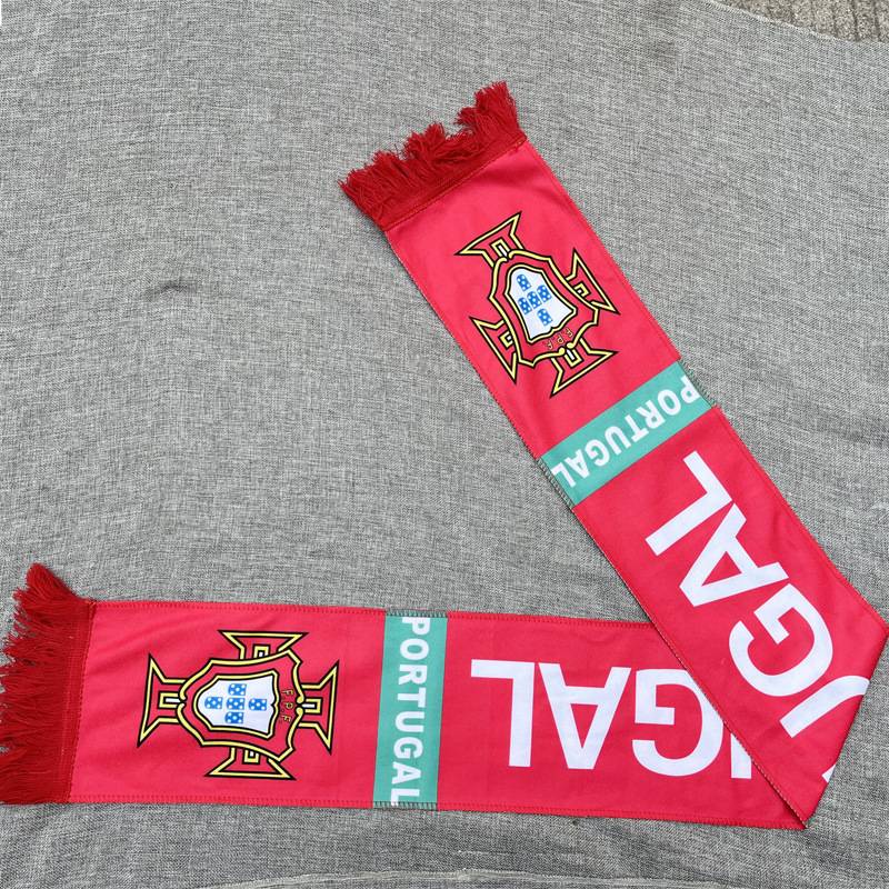 2024 European Cup souvenir scarf Football fan cheerful supplies April neck gift Spanish Portuguese surrounding