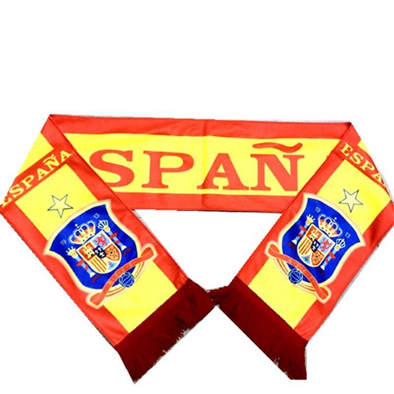 2024 European Cup souvenir scarf Football fan cheerful supplies April neck gift Spanish Portuguese surrounding