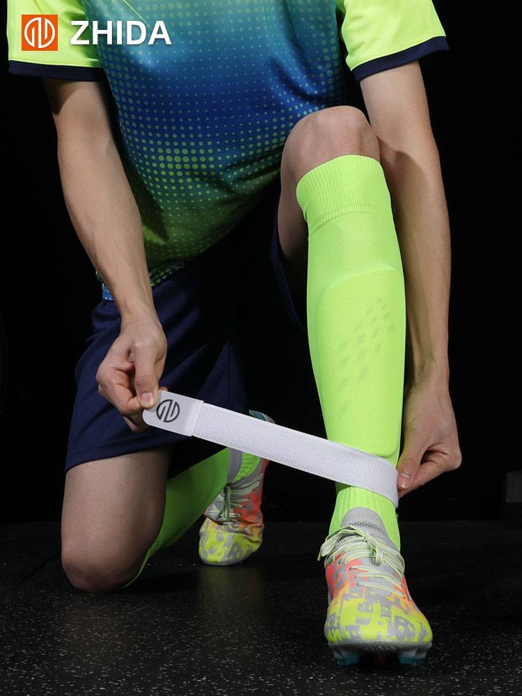 Zhida professional leg protection board fixed band adult children's football equipment protective tibial labels strap