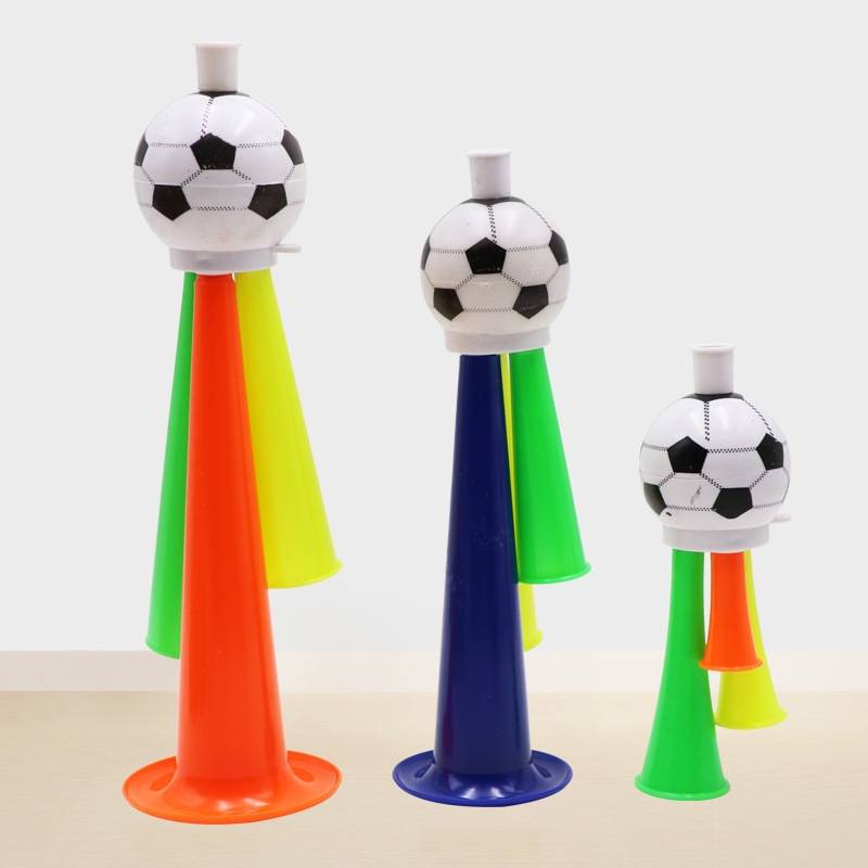 European Cup atmosphere layout activity, refueling three -tone voices cheerful supplies atmosphere props plastic football speakers