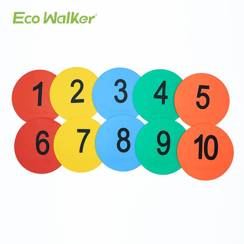 Graphic logo plate circular logo disk football training logo soft logo disc digital ground cushion landmark number