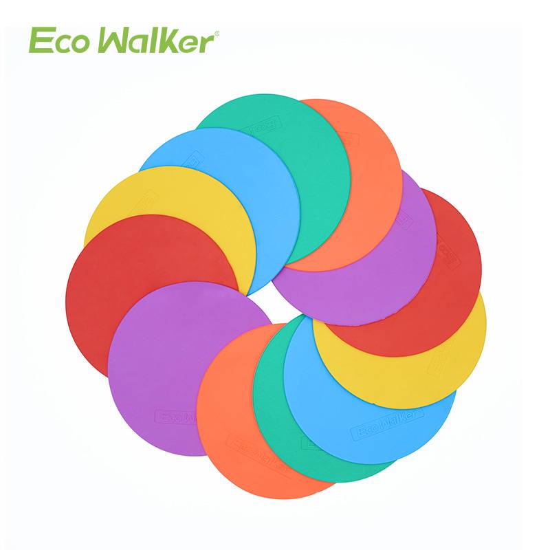Graphic logo plate circular logo disk football training logo soft logo disc digital ground cushion landmark number