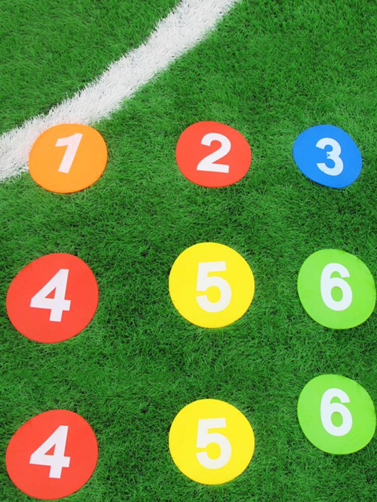 Soccer training equipment, digital tag discs, brands for young children with thick and soft floor pads