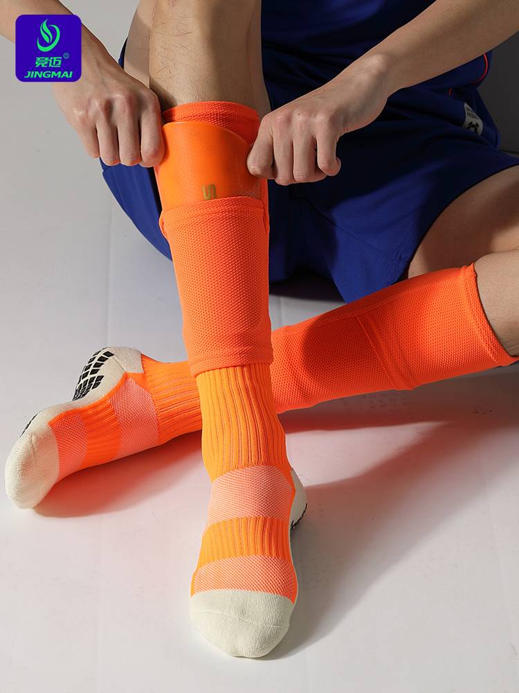 2024 new football leg protection board socks set football socks, children's fixed sleeve board care, calf professional competition gear