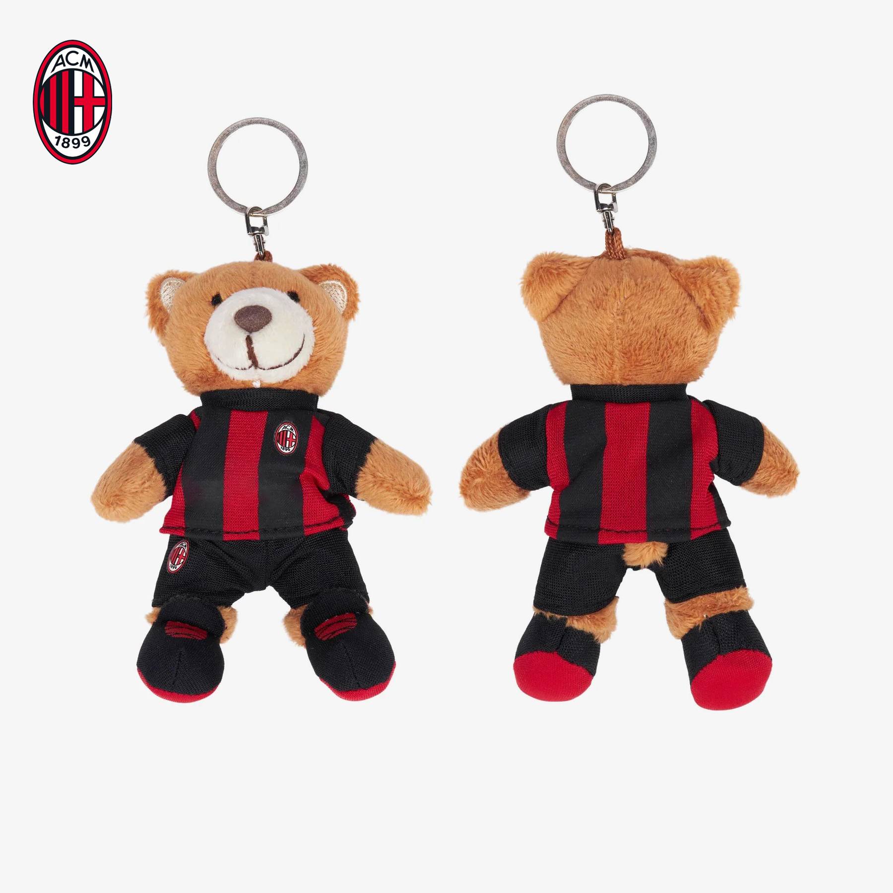 The key to the teddy bear, ac-Milan football, next to the official real-chain teddy fan present