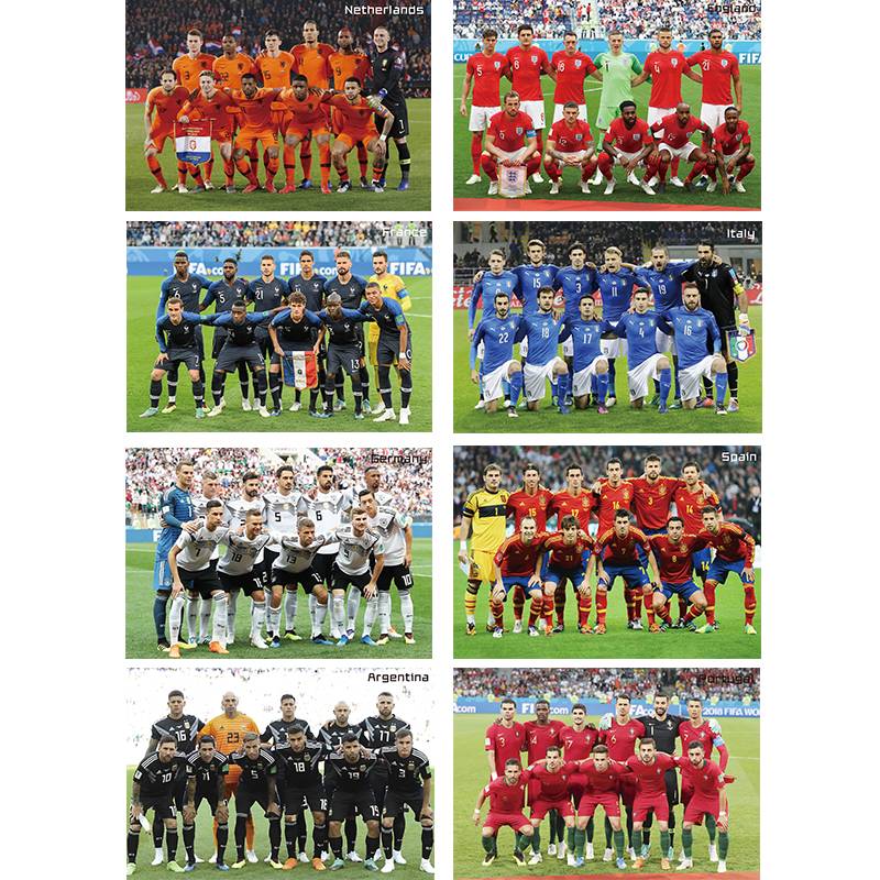 Football National Team Collection (a set of 8 pieces)