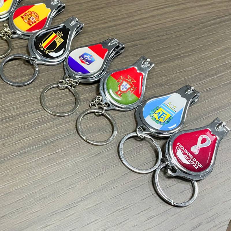 2022 World Cup Small Jewelry Bar KTV Nailing Knife Knife Football Follower Products Memorial Barcuffs