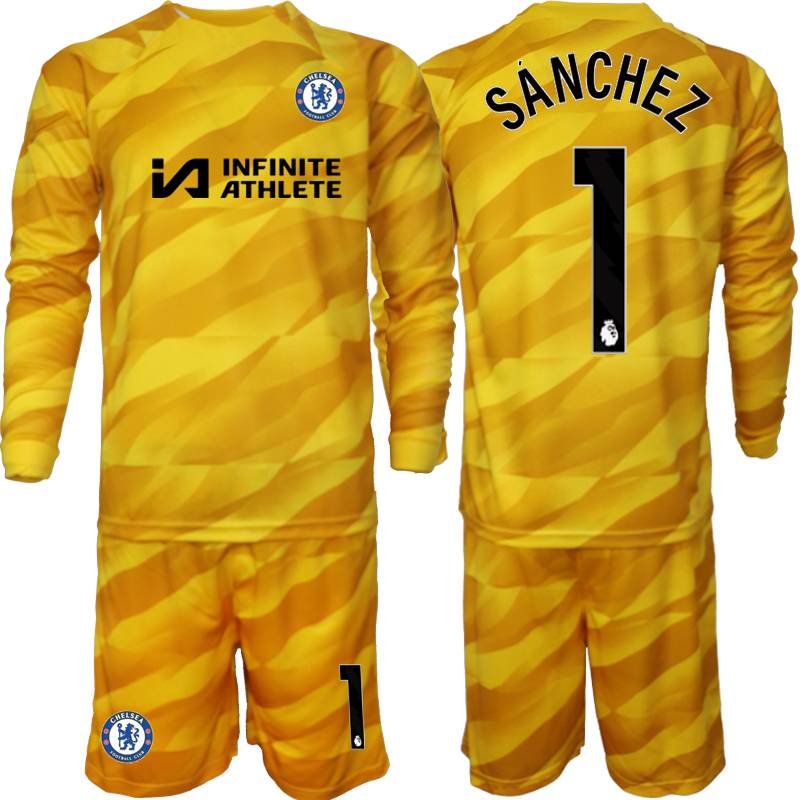Chelsea goalkeeper No. 1 Sanchez No. 16 Mendisan will take the jersey dragon door clothes adult children's clothing football