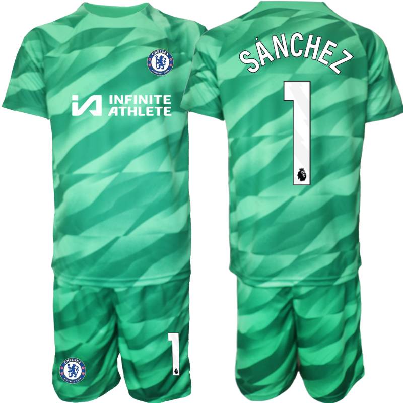 Chelsea goalkeeper No. 1 Sanchez No. 16 Mendisan will take the jersey dragon door clothes adult children's clothing football