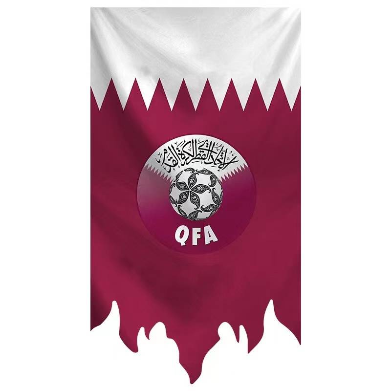 The Qatar team must be hanging flag 125x70cm