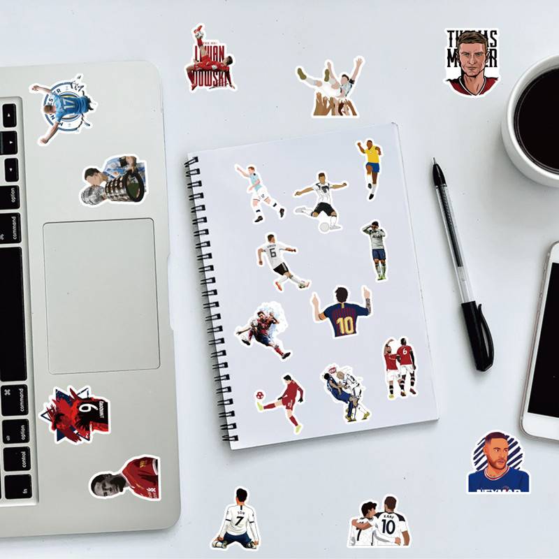 FOOTBALL STAR STICKER AND WATERPROOF CAR