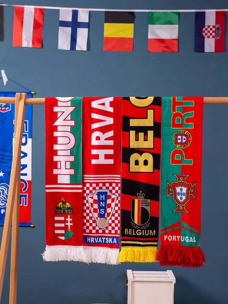 2024 European Cup Scarf Football Propaganda Model Argentine National Team Barlier Decoration Gift