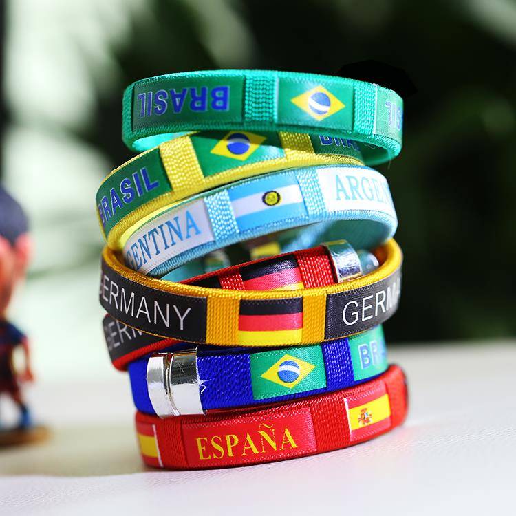 2024 European Cup Football National Team Bracelet Hand Ring around French German wristband fan supplies peripheral souvenirs
