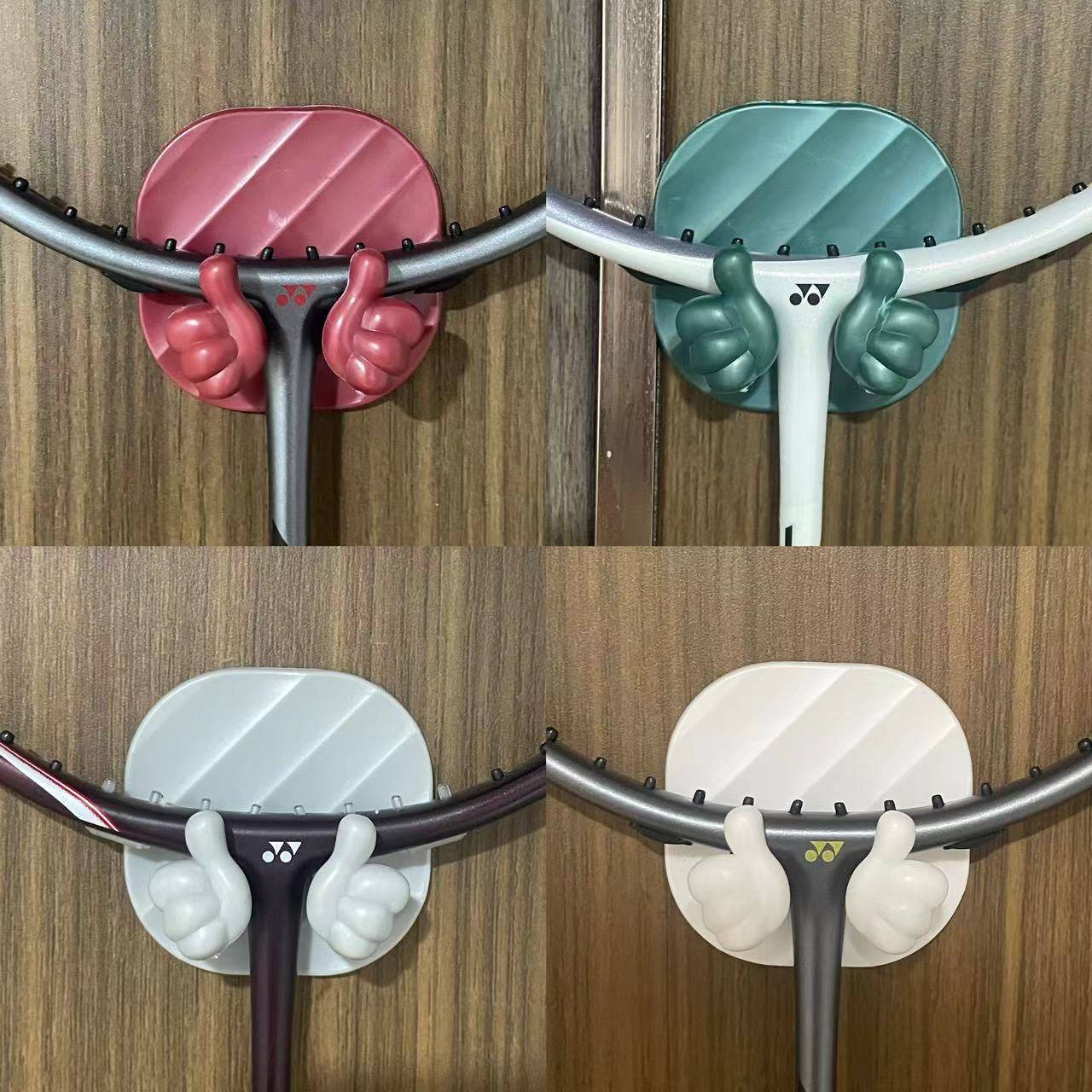 Grand Slam badminton racket dedicated hook pendant storage rack removal of punching strong no trace