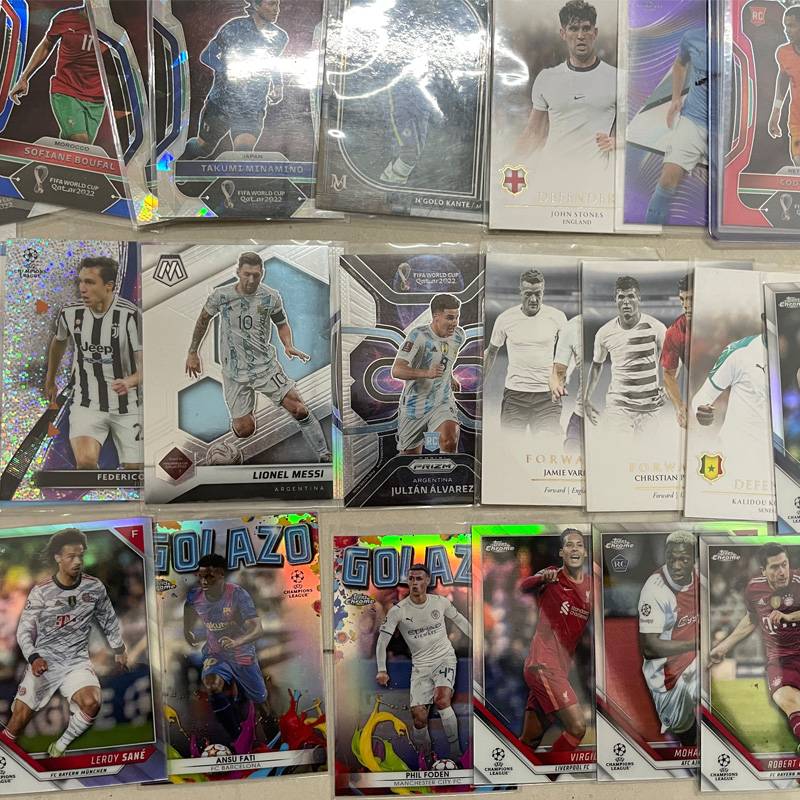 THE FOOTBALL STAR CARD SIGNED THE FOU FOU BAG OF MATERIAL