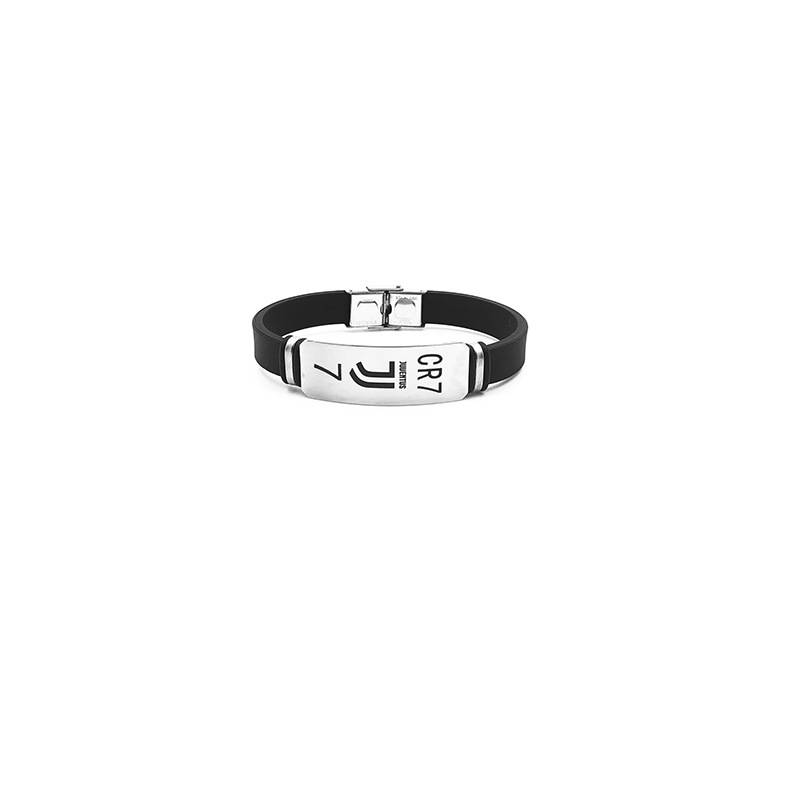 Football C Ronalberg Marcelon Souvenir Southern Mbappe adjustable bracelet 2 -piece dazzling black iron box