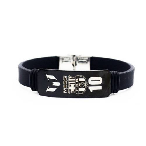 Football C Ronalberg Marcelon Souvenir Southern Mbappe adjustable bracelet 2 -piece dazzling black iron box