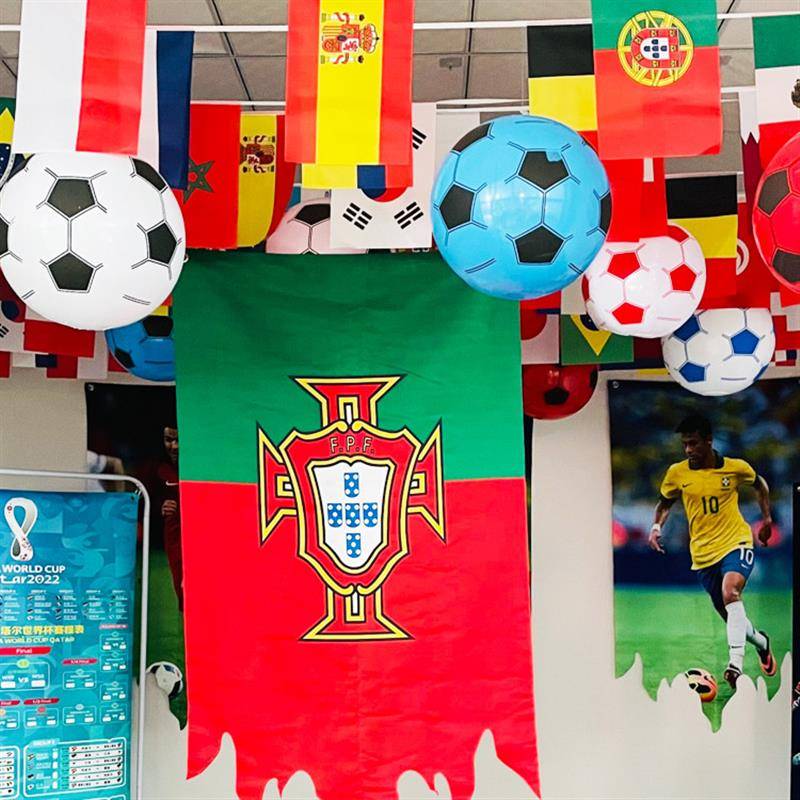 The club's European Cup theme decorated the football flag series theme, decorated at the flag-based lottery
