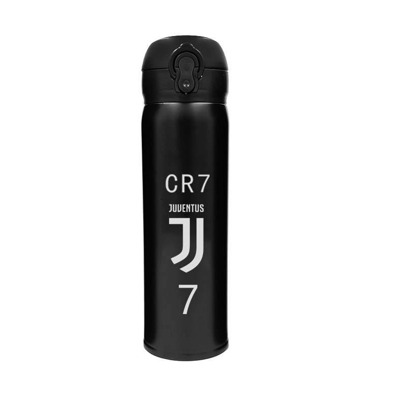 Vacuum stainless steel football insulation bomb cup Neymar C Ronmesi large -capacity water cup a fan supplies