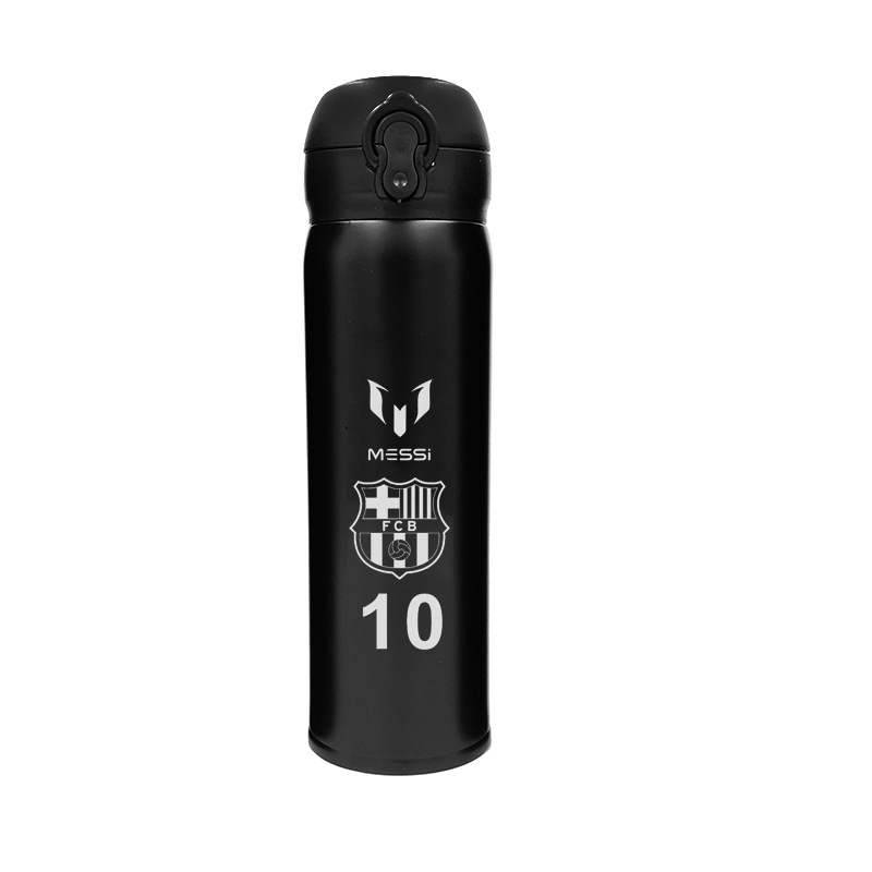 Vacuum stainless steel football insulation bomb cup Neymar C Ronmesi large -capacity water cup a fan supplies