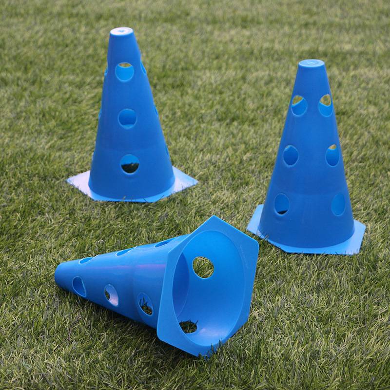 Blue 10 23 cm with holes