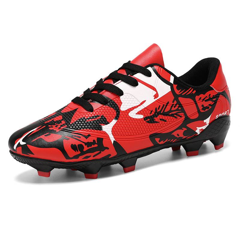 New professional training football shoes men's low -top leather nails football football shoes youth shoes large size indoor