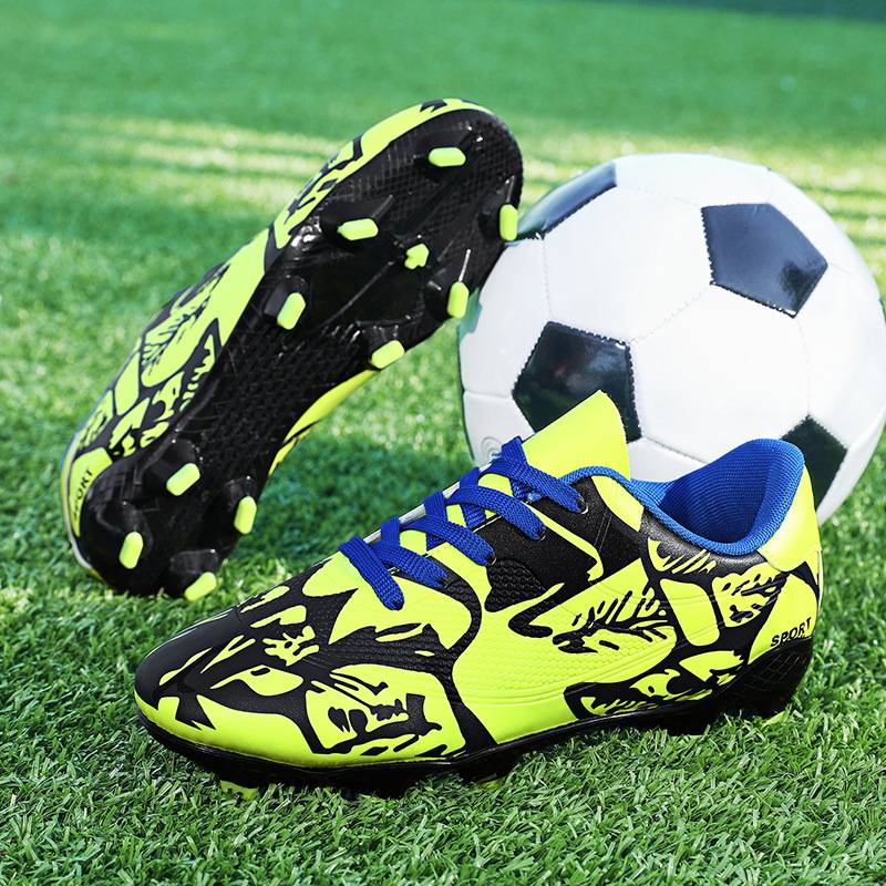 New professional training football shoes men's low -top leather nails football football shoes youth shoes large size indoor