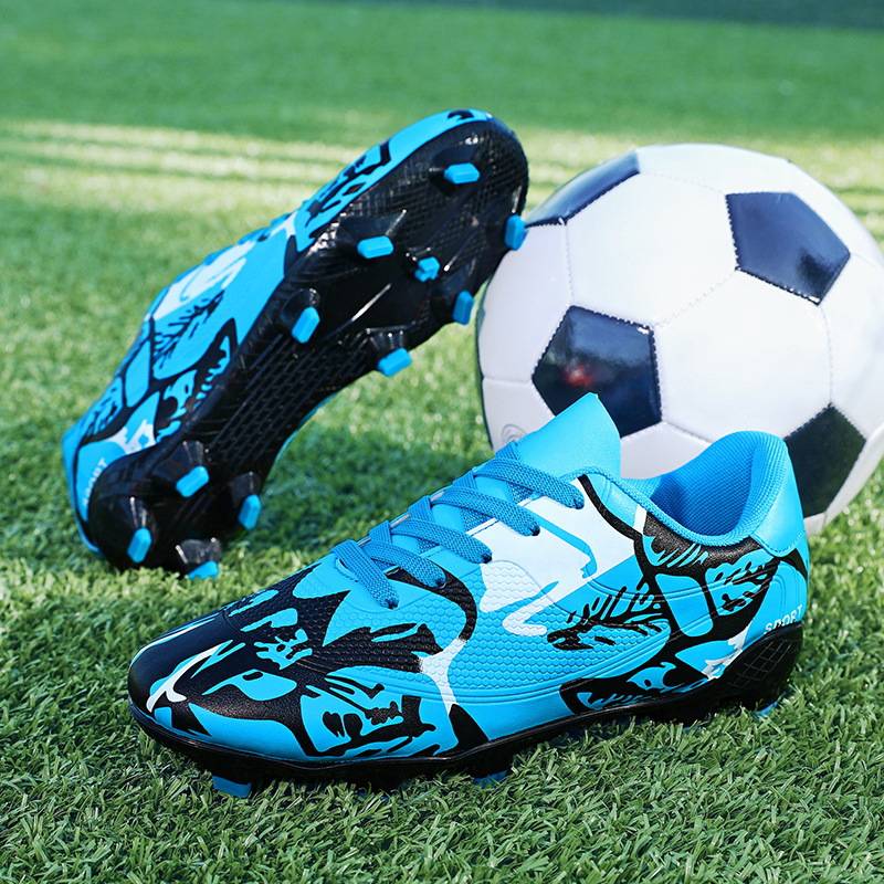 New professional training football shoes men's low -top leather nails football football shoes youth shoes large size indoor